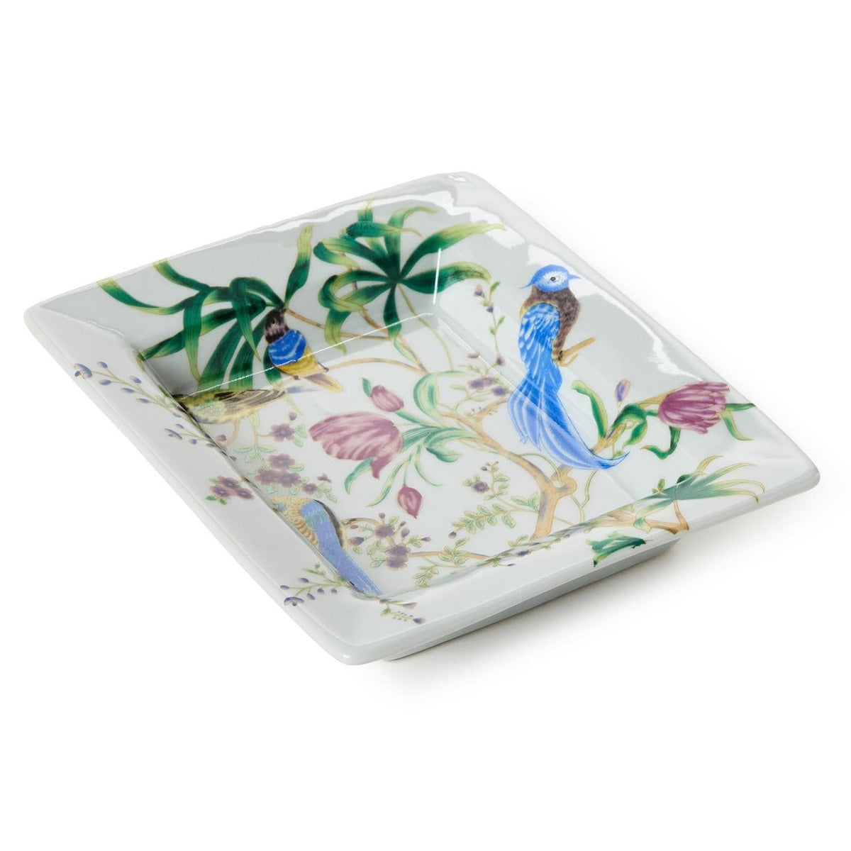 Tozai Bird & Blossom Chinoiserie Decorative All Purpose Tray Decorative Trays BLF183