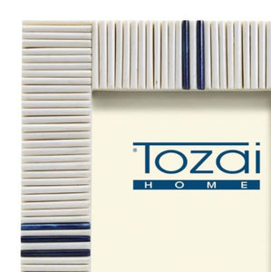 Tozai Blue Stacked Inlay Frame Picture Frames
