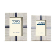 Tozai Blue Stacked Inlay Frame Picture Frames