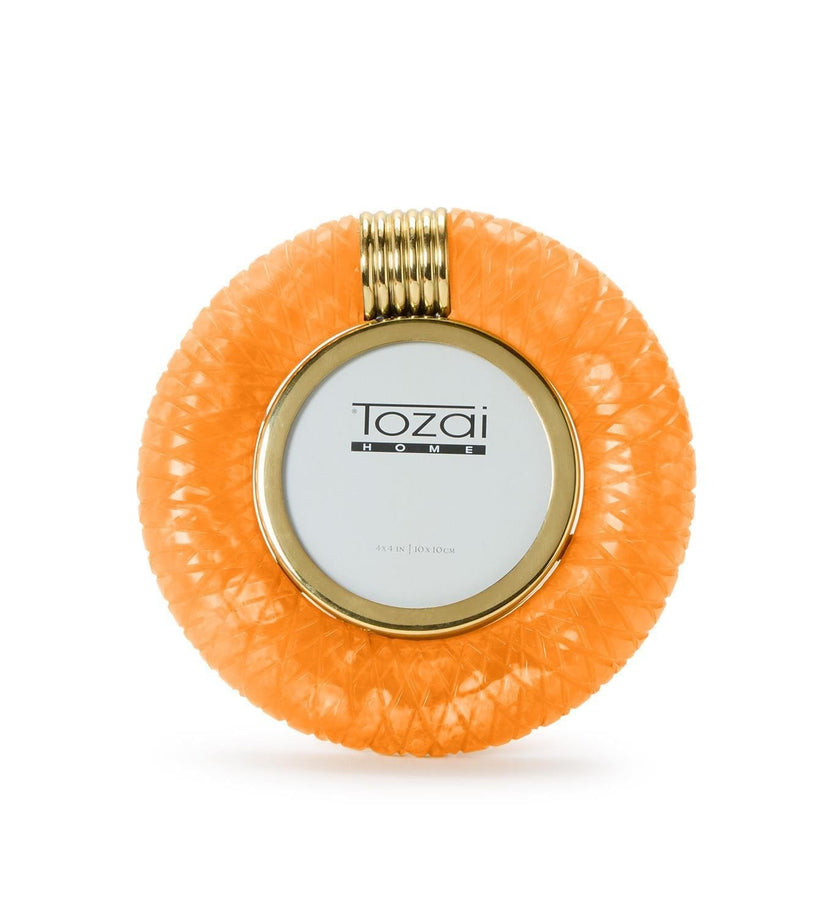 Burnt Sienna Round Photo Frame