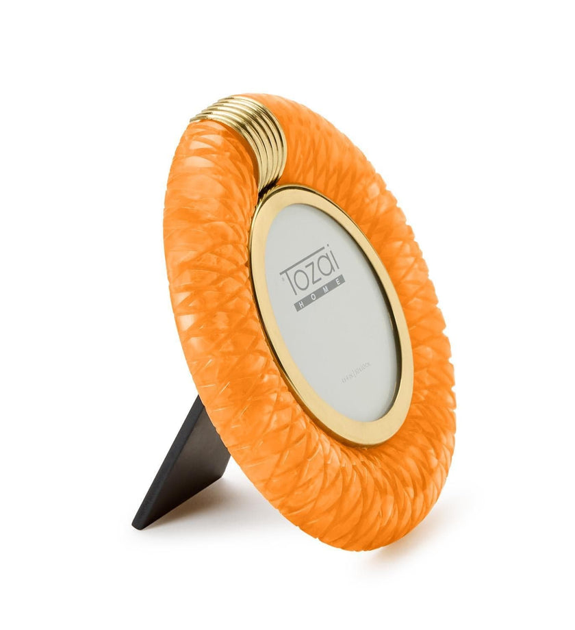 Burnt Sienna Round Photo Frame - secondary