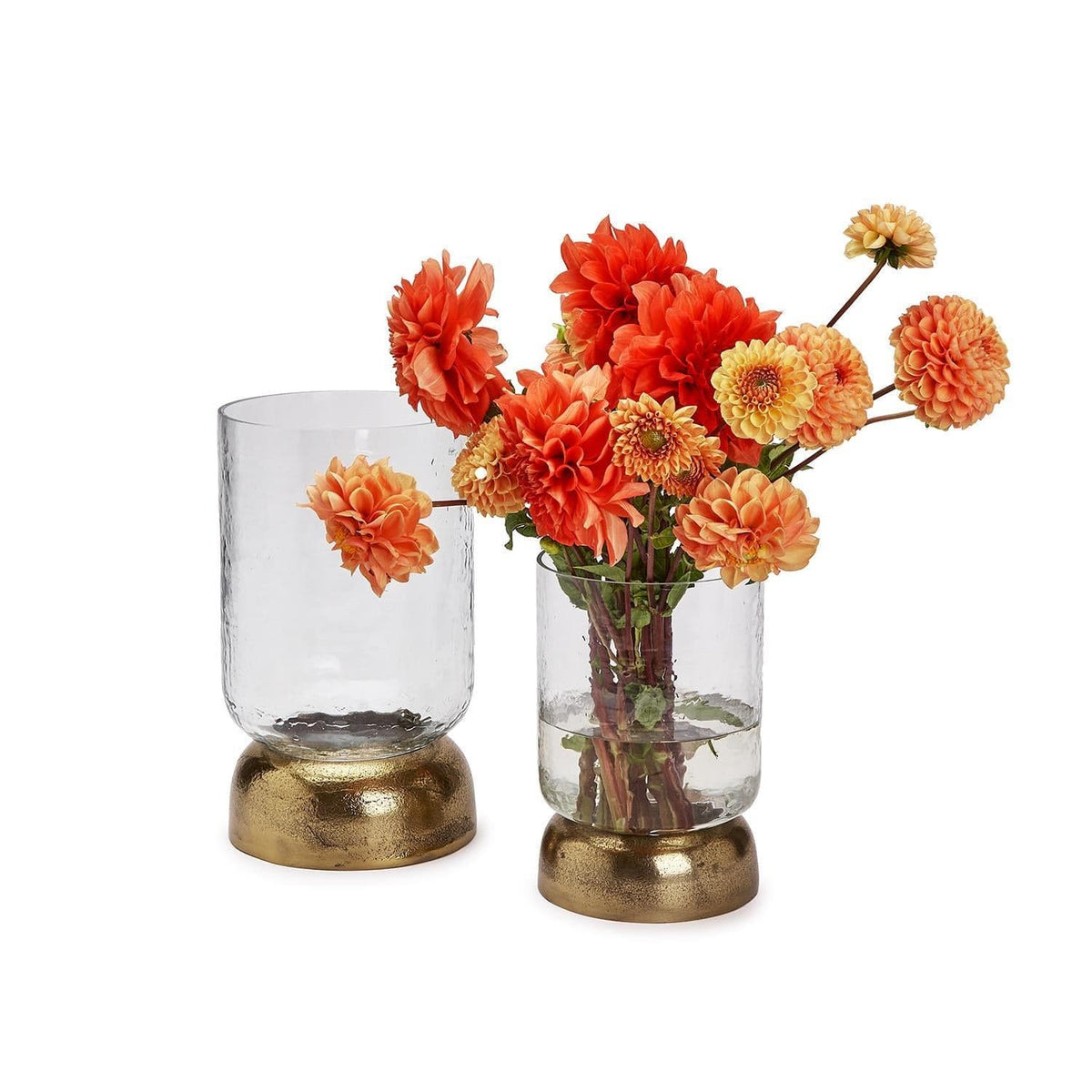 Tozai Casablanca Hurricane with Brass Base Candle Holders