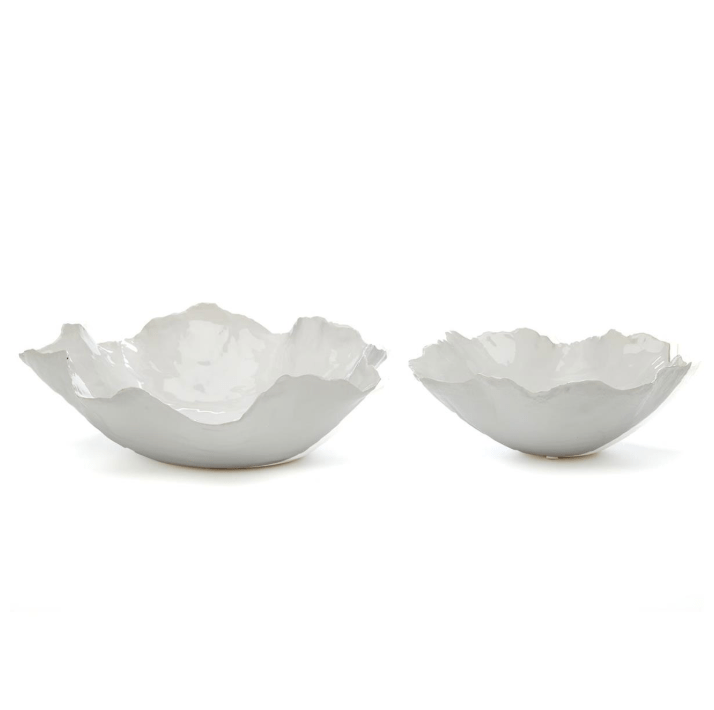 Tozai Ceramic White Wavy Bowl Bowls