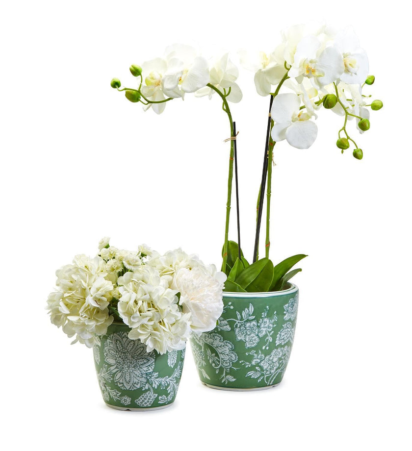 Countryside Hand-Painted Cachepot / Planter / Vase