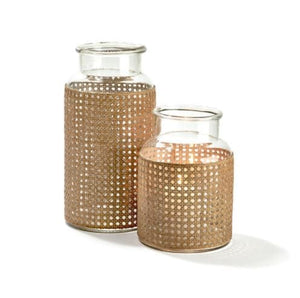 Tozai Crafted Cane Jars Vases