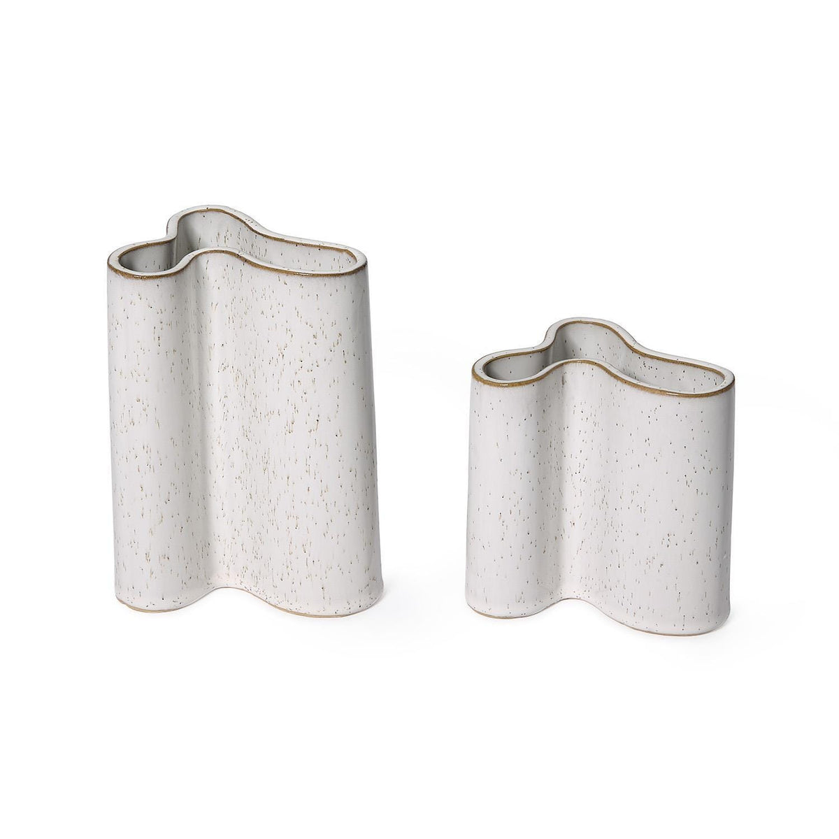 Tozai Freeform Vases with Reactive Glaze Vases