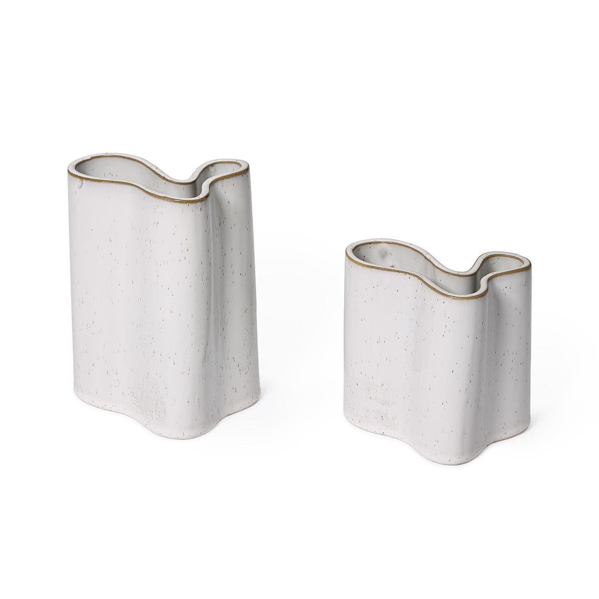 Tozai Freeform Vases with Reactive Glaze Vases