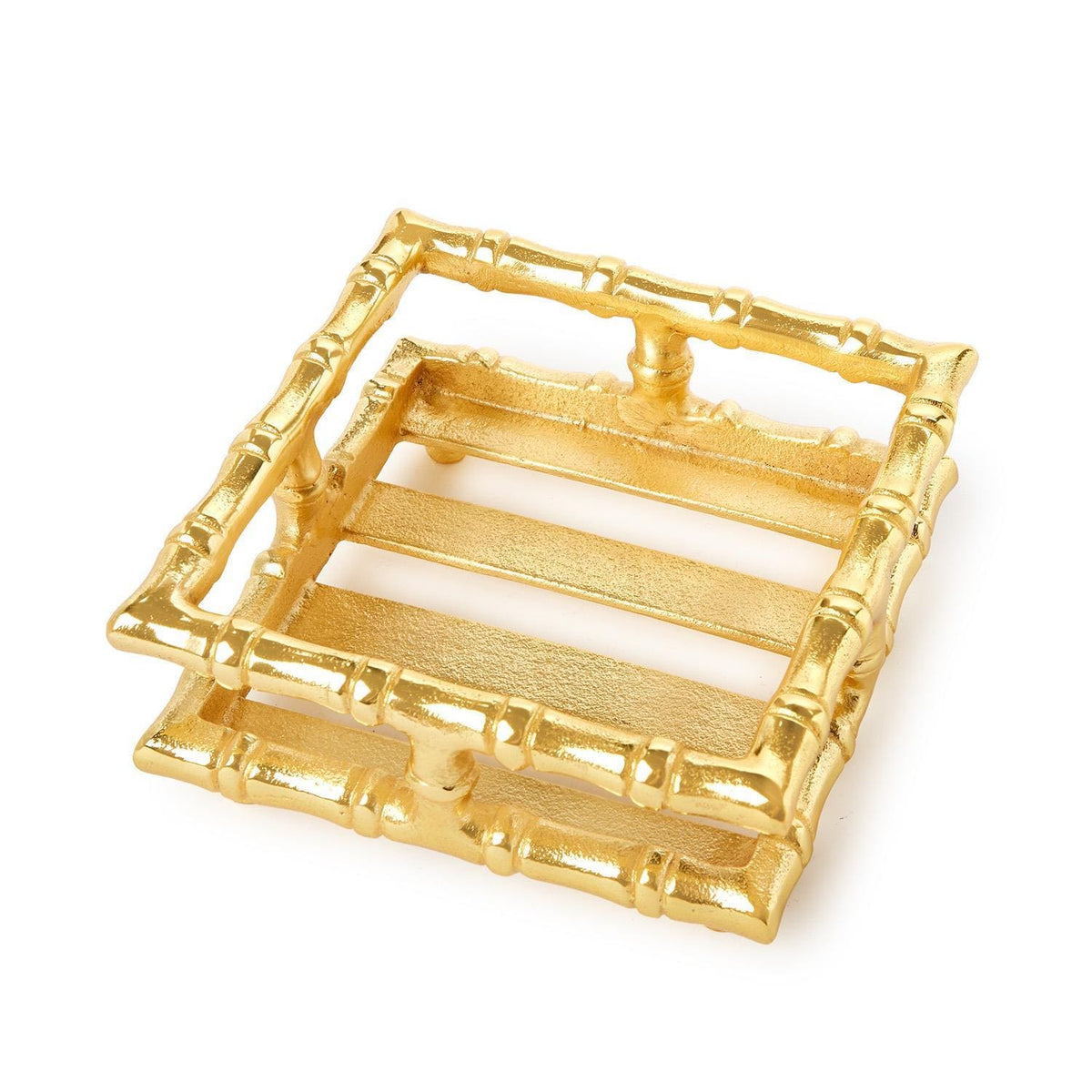Tozai Gold Bamboo Cocktail Napkin Holder Napkin Holders 55315