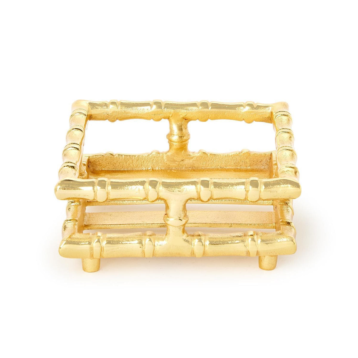 Tozai Gold Bamboo Cocktail Napkin Holder Napkin Holders 55315