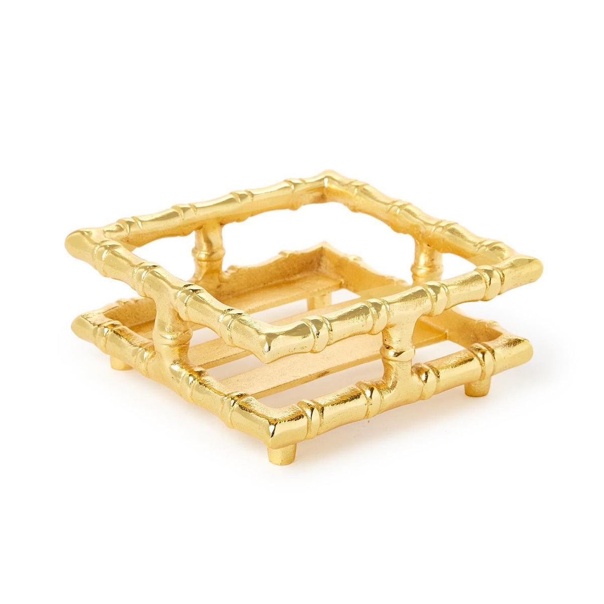 Tozai Gold Bamboo Cocktail Napkin Holder Napkin Holders 55315