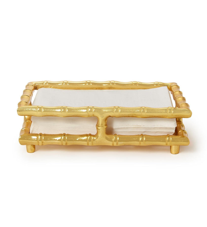 Golden Bamboo Guest Towel / Napkin Holder