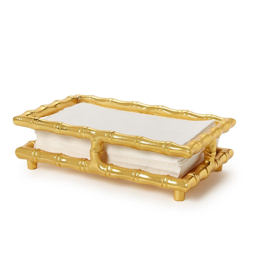 Golden Bamboo Guest Towel / Napkin Holder - secondary