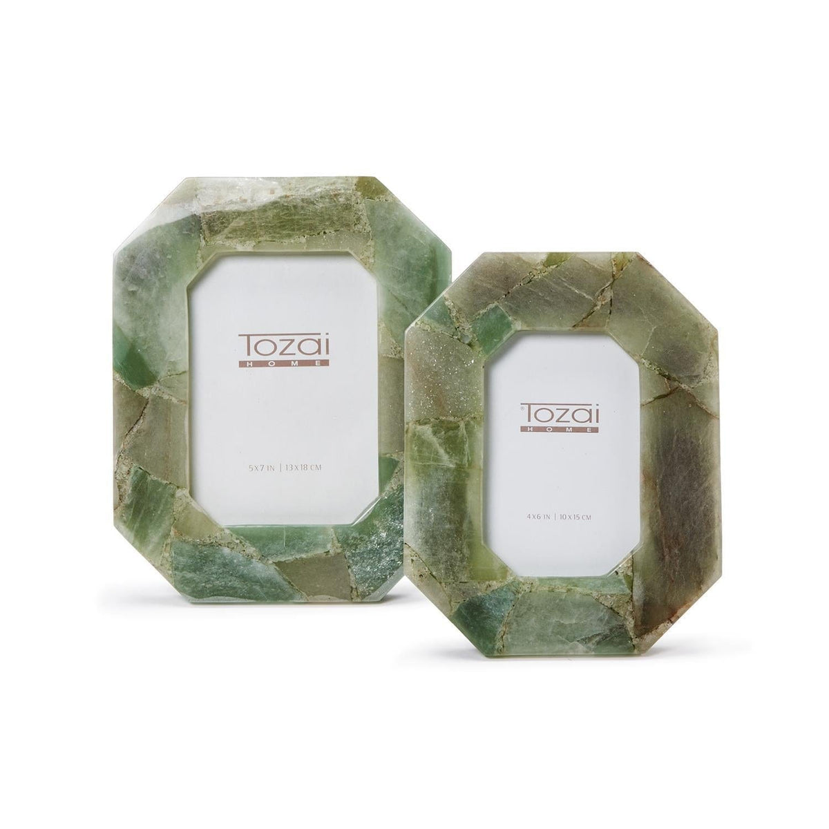 Tozai Green Quartz Octagon Photo Frame Picture Frames