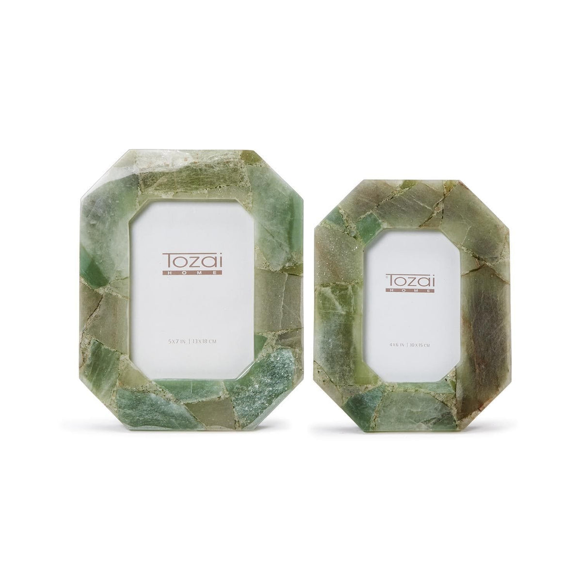 Tozai Green Quartz Octagon Photo Frame Picture Frames