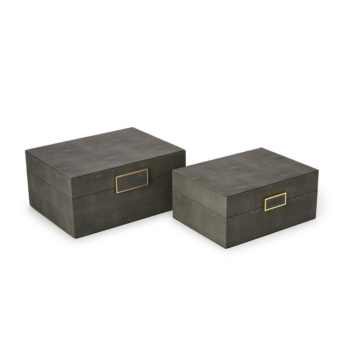 Tozai Grey Shagreen Decorative Boxes Decorative Boxes