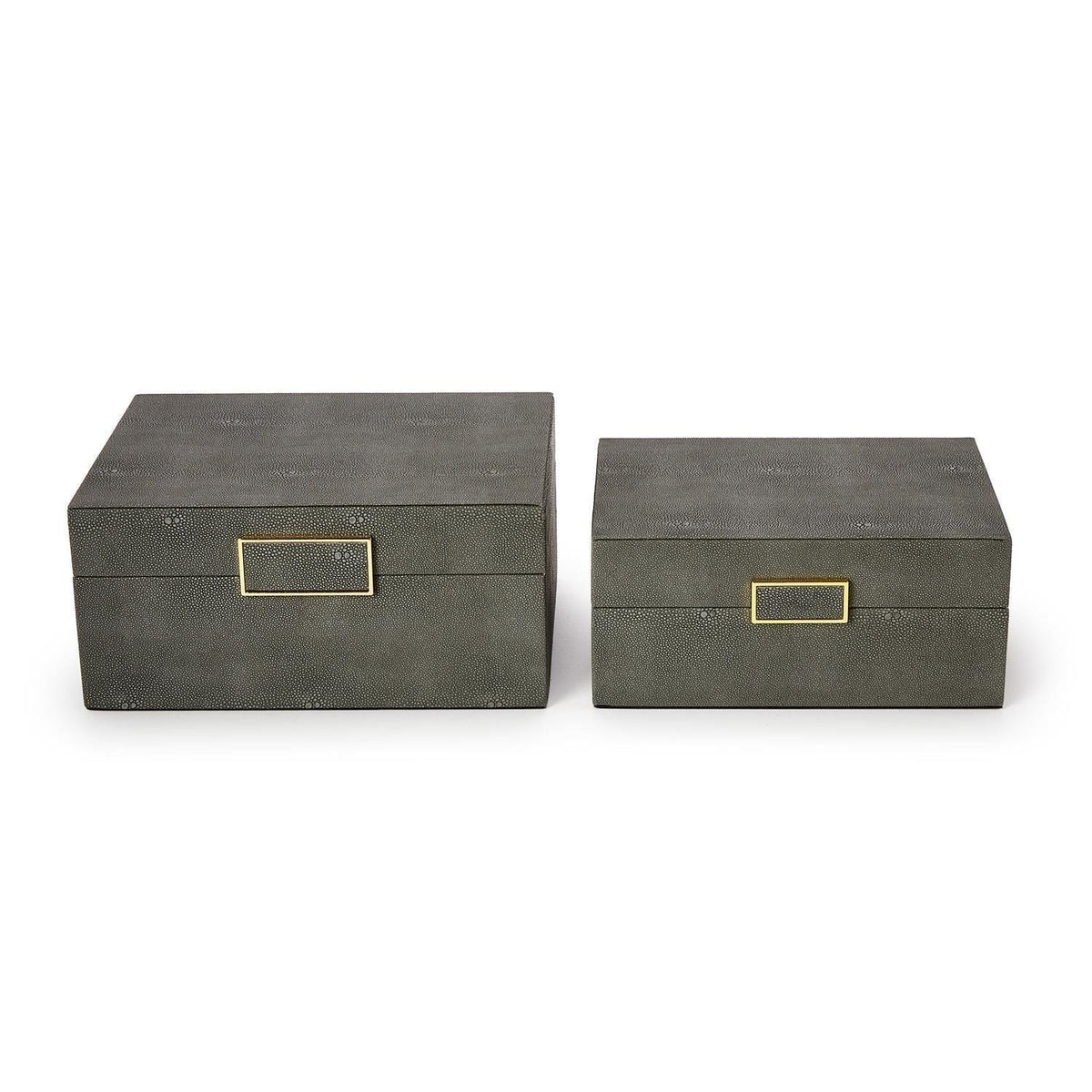 Tozai Grey Shagreen Decorative Boxes Decorative Boxes