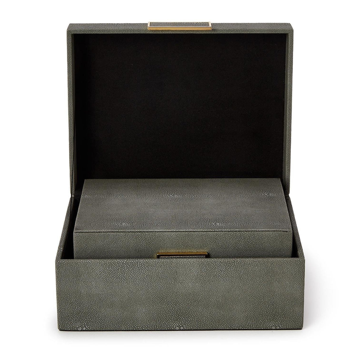 Tozai Grey Shagreen Decorative Boxes Decorative Boxes