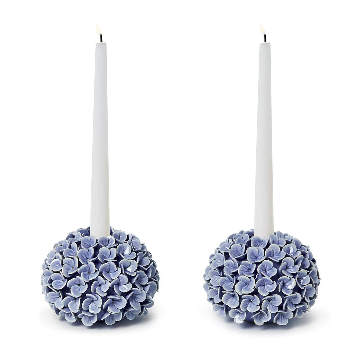 Tozai Hand-Crafted Hydrangea Flower Bud Vases / Taper Candle Holders Vases 55060