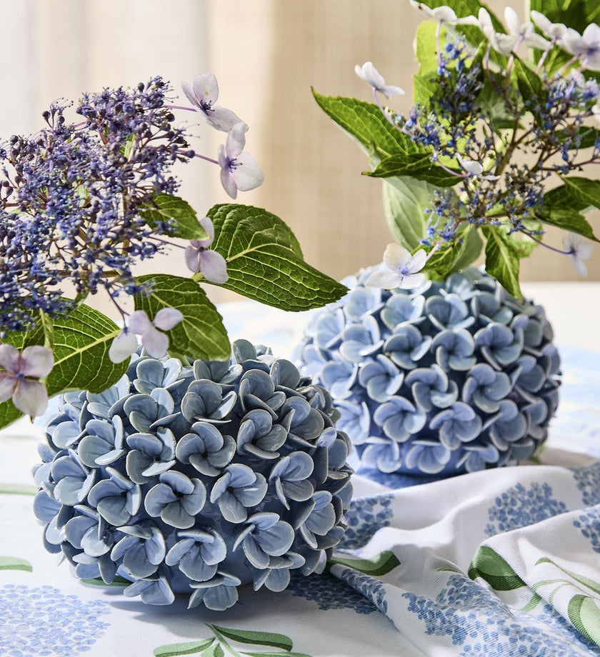 Hand-Crafted Hydrangea Flower Bud Vases / Taper Candle Holders - secondary