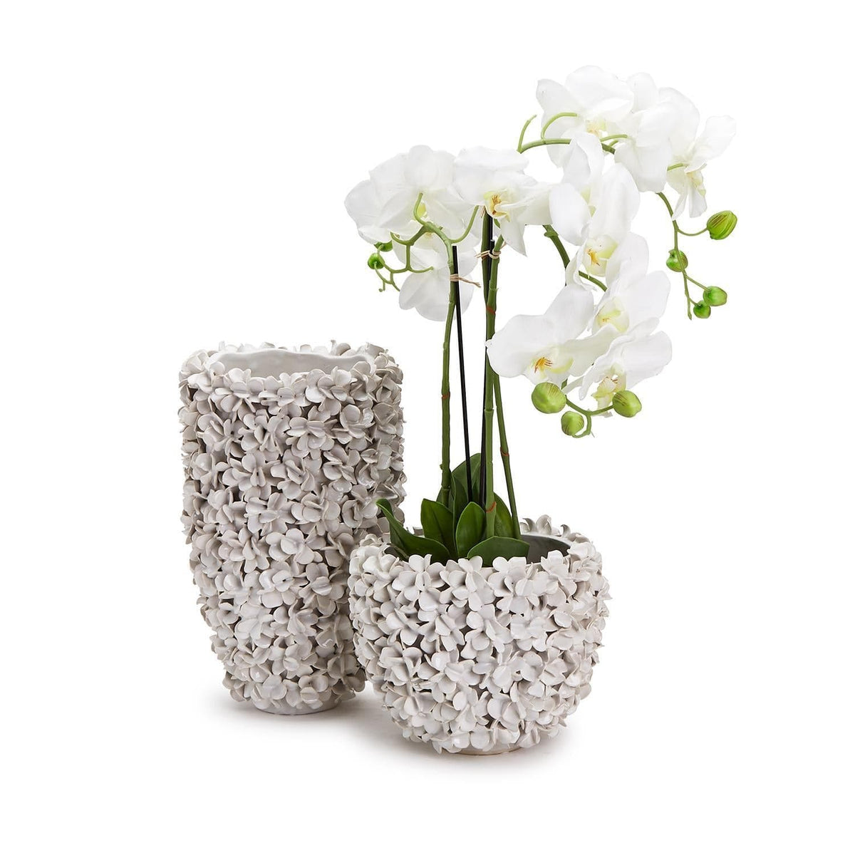 Tozai Hydrangea Petals White Planter/Vases Pots & Planters