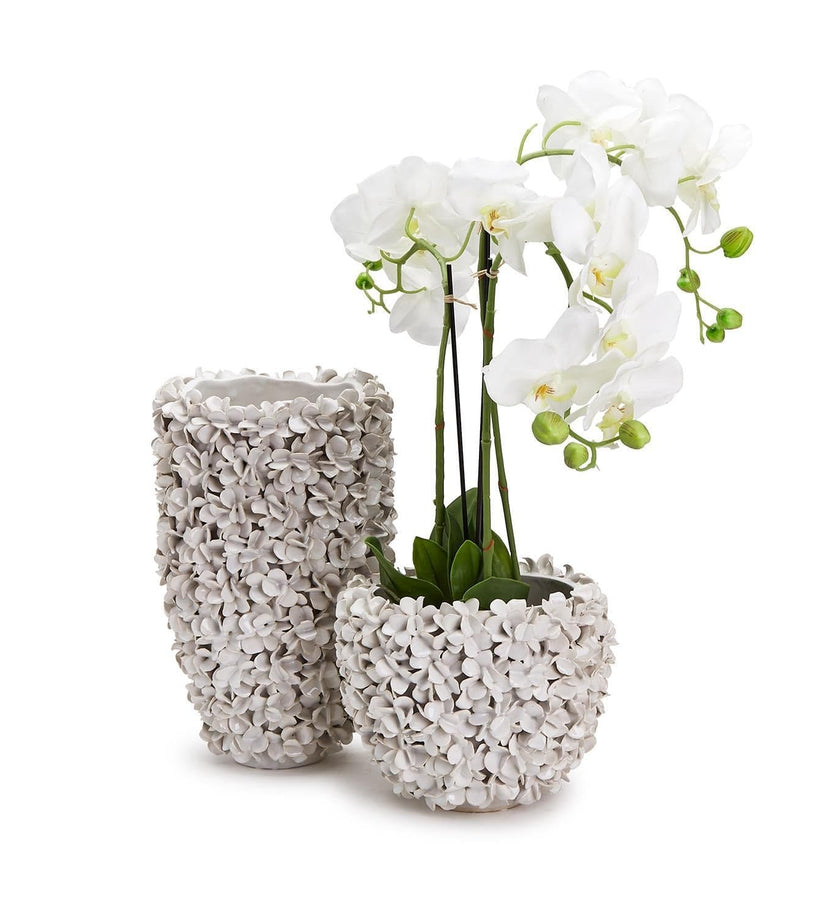 Hydrangea Petals White Planter/Vases - secondary