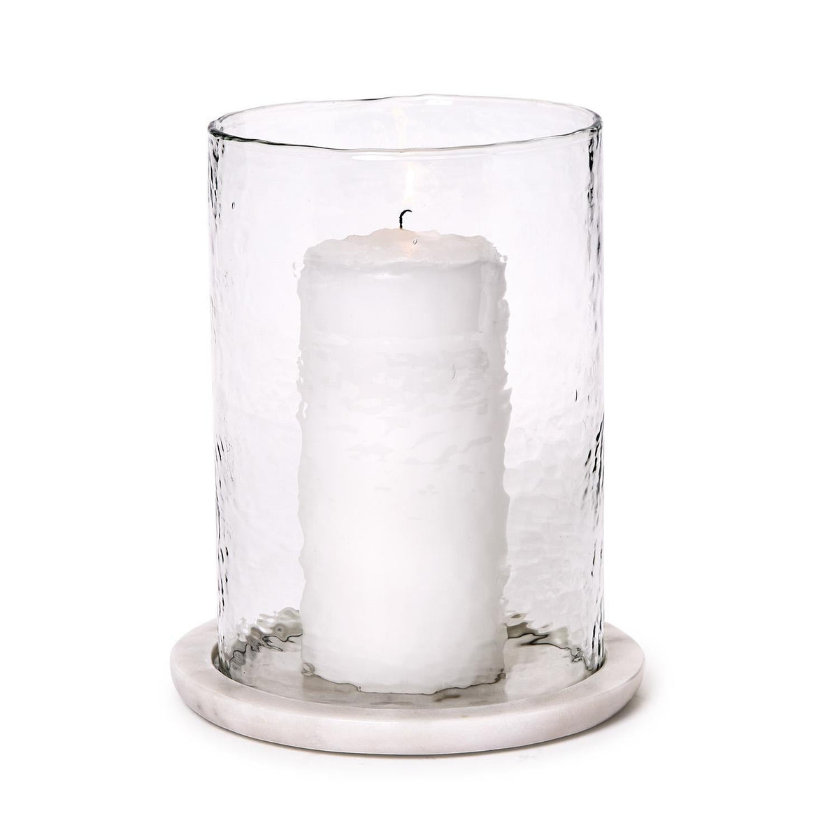 Tozai Marble Tabletop Hurricane Candle Holders