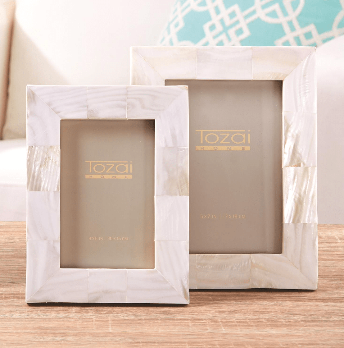 Tozai Pearly White Frame Picture Frames