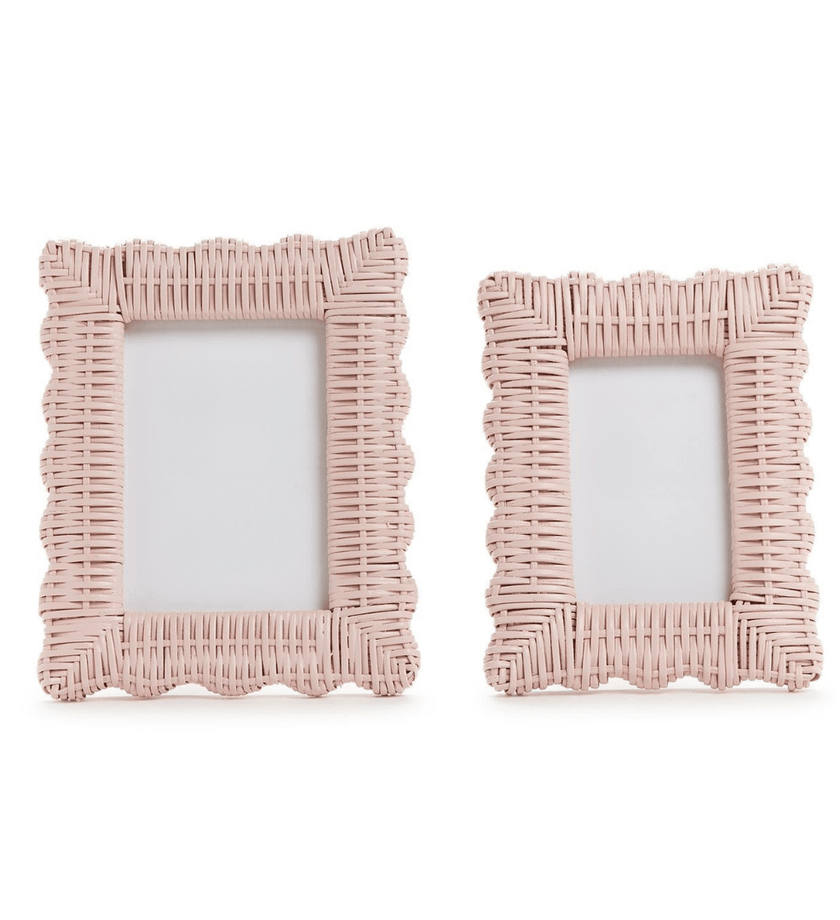 Pink Wicker Weave Photo Frame - secondary