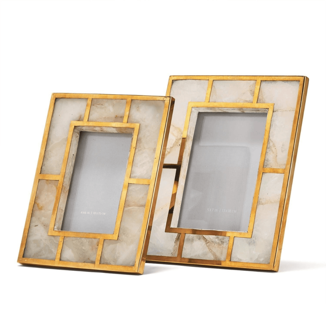 Tozai Quartz Frame with Brass Trim Picture Frames