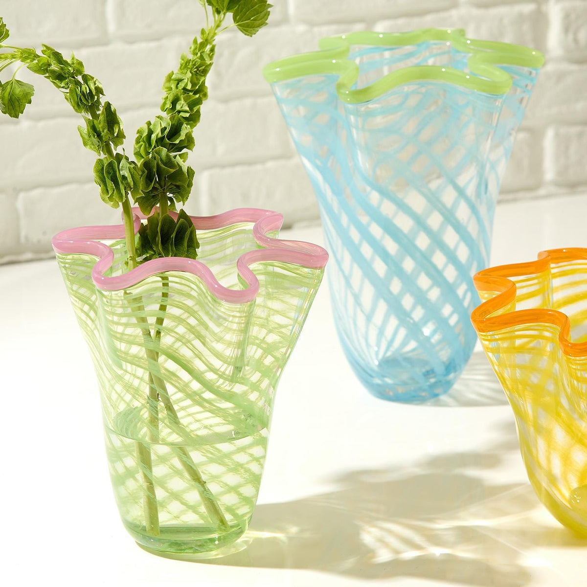 Tozai Rialto Swirl Flare Vase Vase