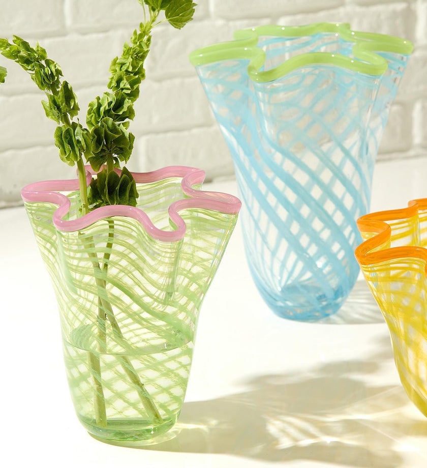 Rialto Swirl Flare Vase - secondary