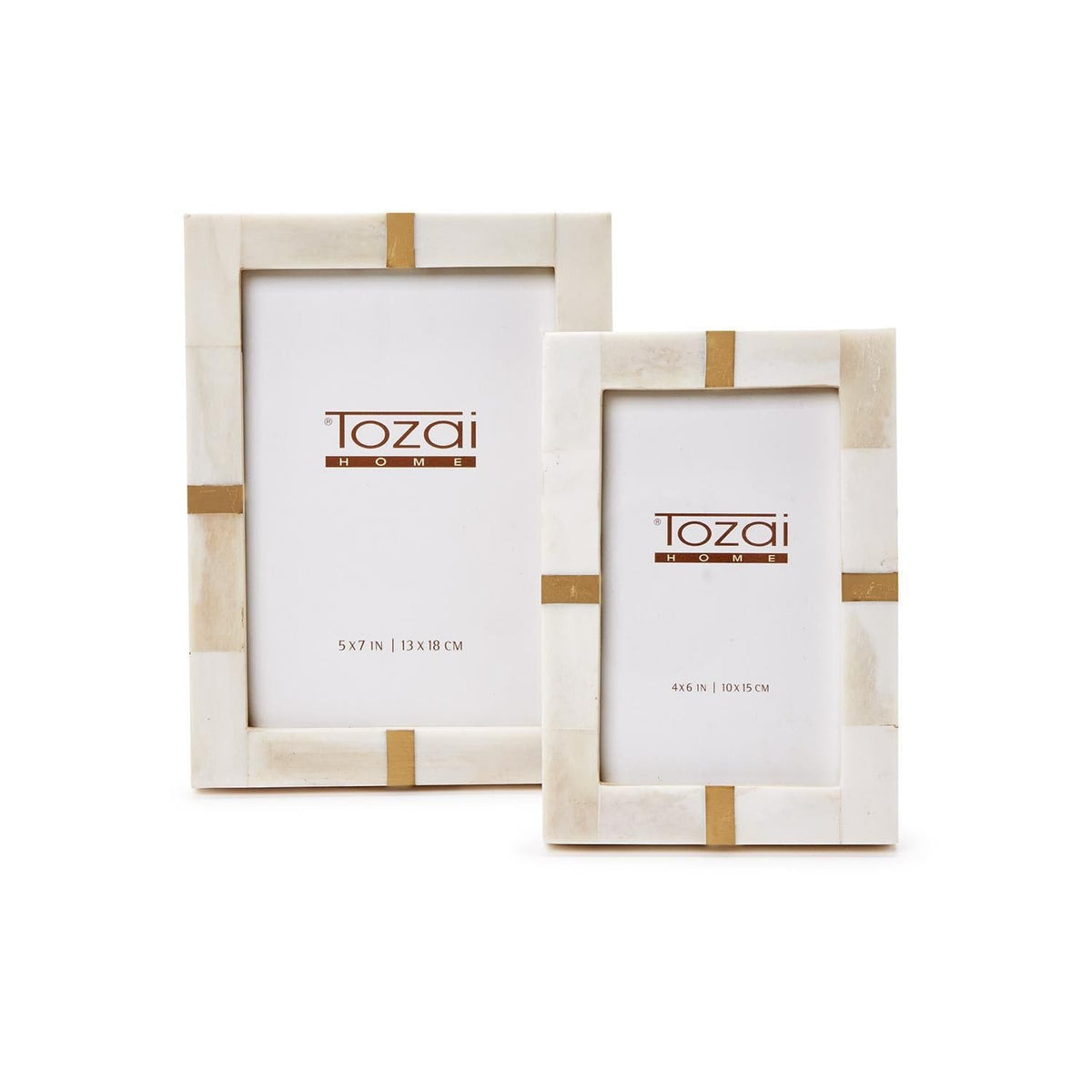 Tozai Royale Bone and Brass Photo Frame Picture Frames