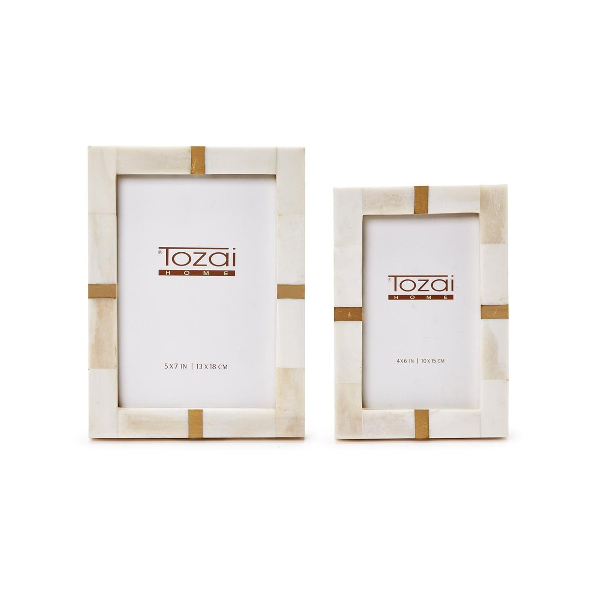Tozai Royale Bone and Brass Photo Frame Picture Frames
