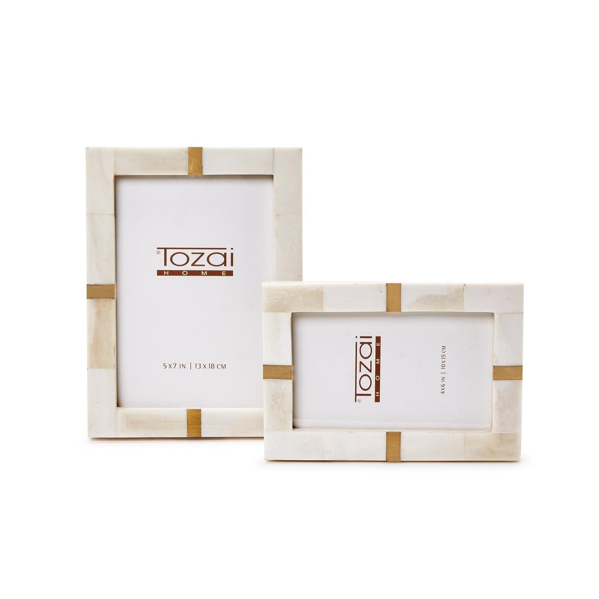 Tozai Royale Bone and Brass Photo Frame Picture Frames