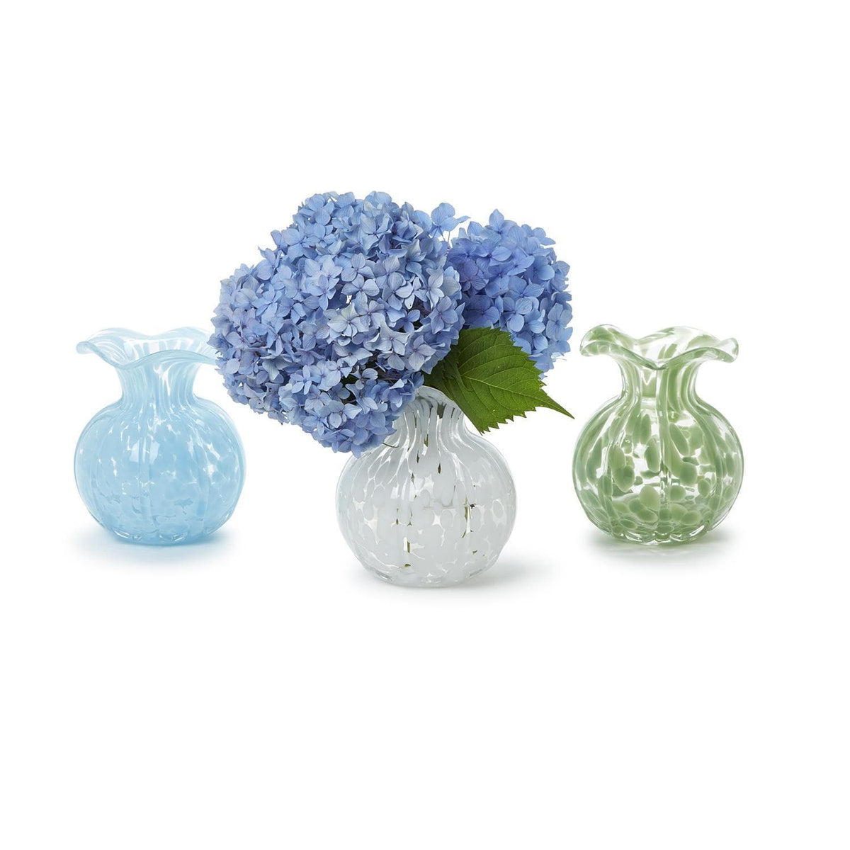 Tozai Ruffled Edge Spotted Vase Vase