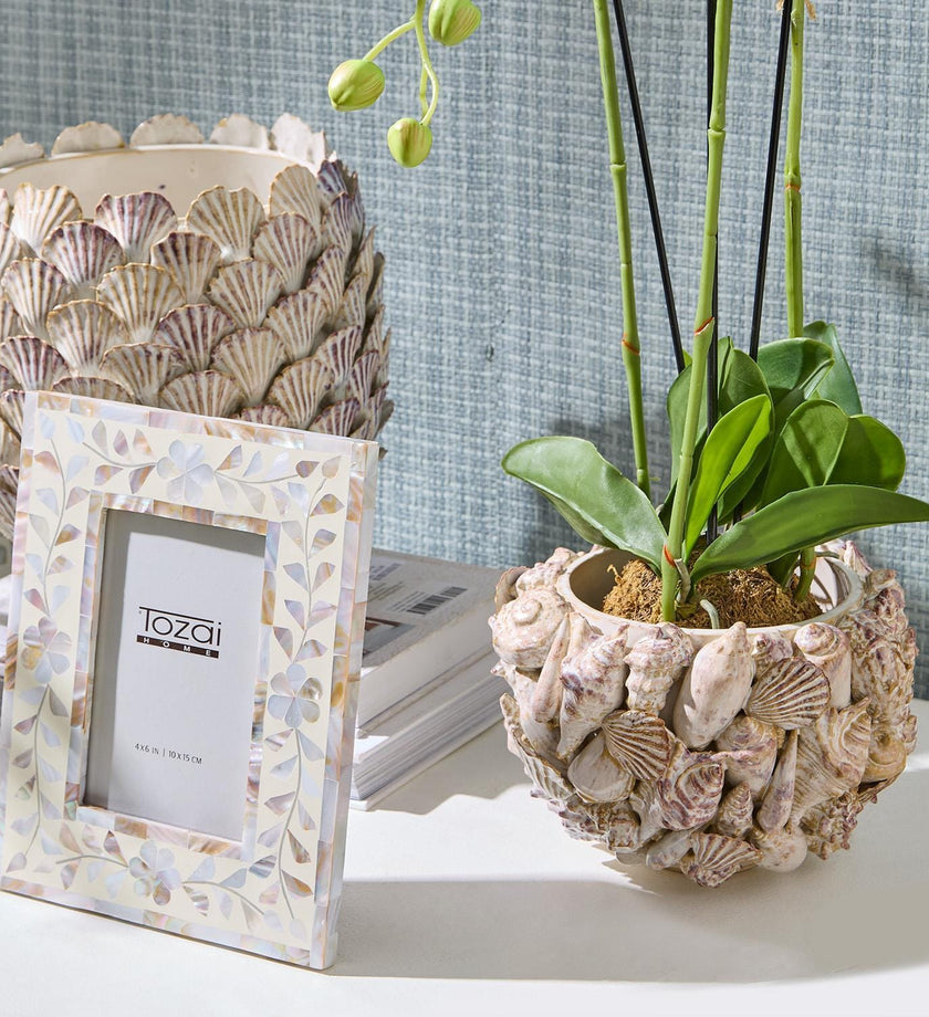 Shell Hand Crafted Planter - secondary