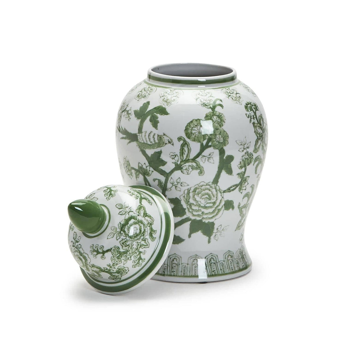 Tozai Suzhou Green and White Covered Temple Jar Decorative Jars BLF160
