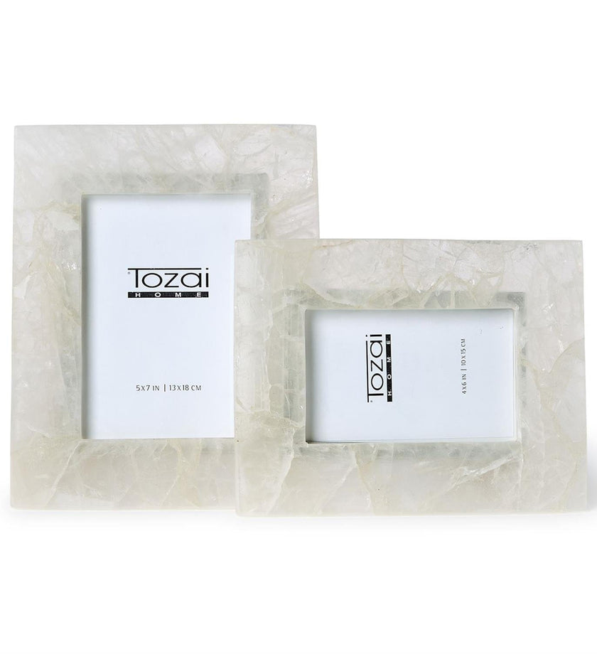 White Quartz Photo Frame - secondary
