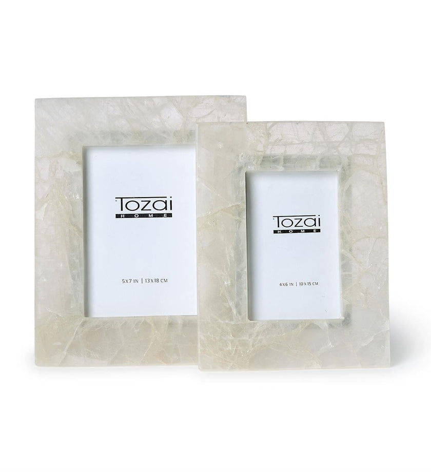 White Quartz Photo Frame