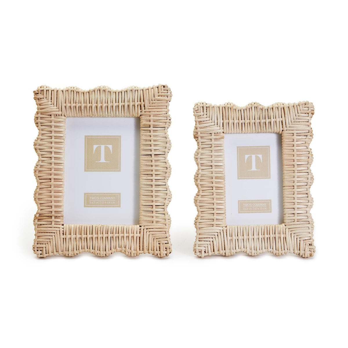 Tozai Wicker Weave Scalloped Photo Frame Photo Frame