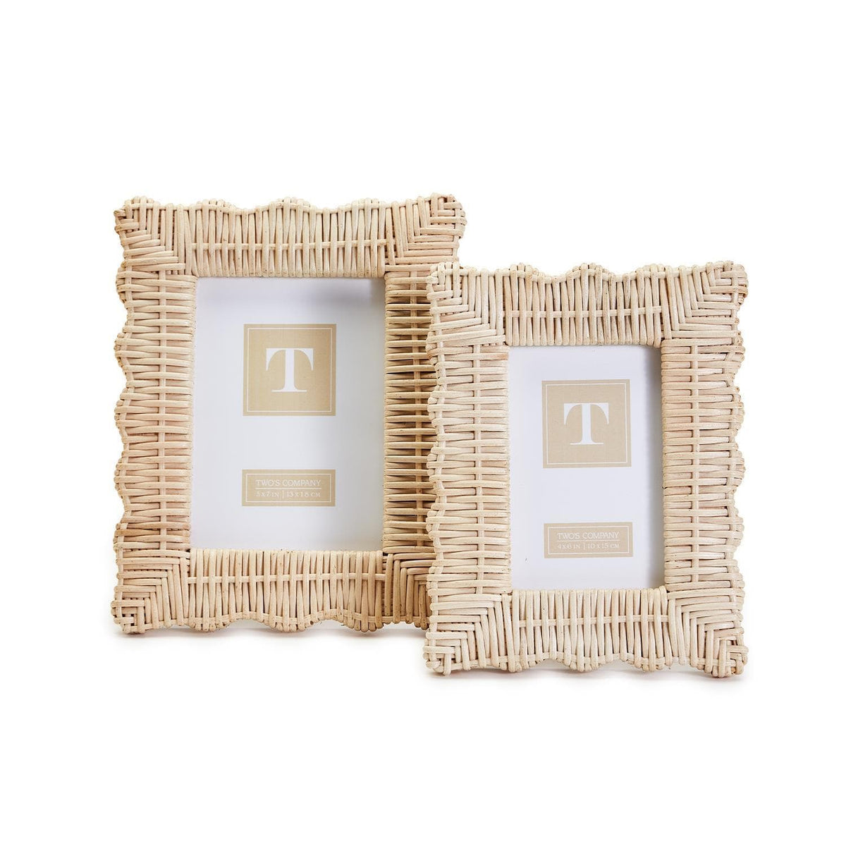 Tozai Wicker Weave Scalloped Photo Frame Photo Frame