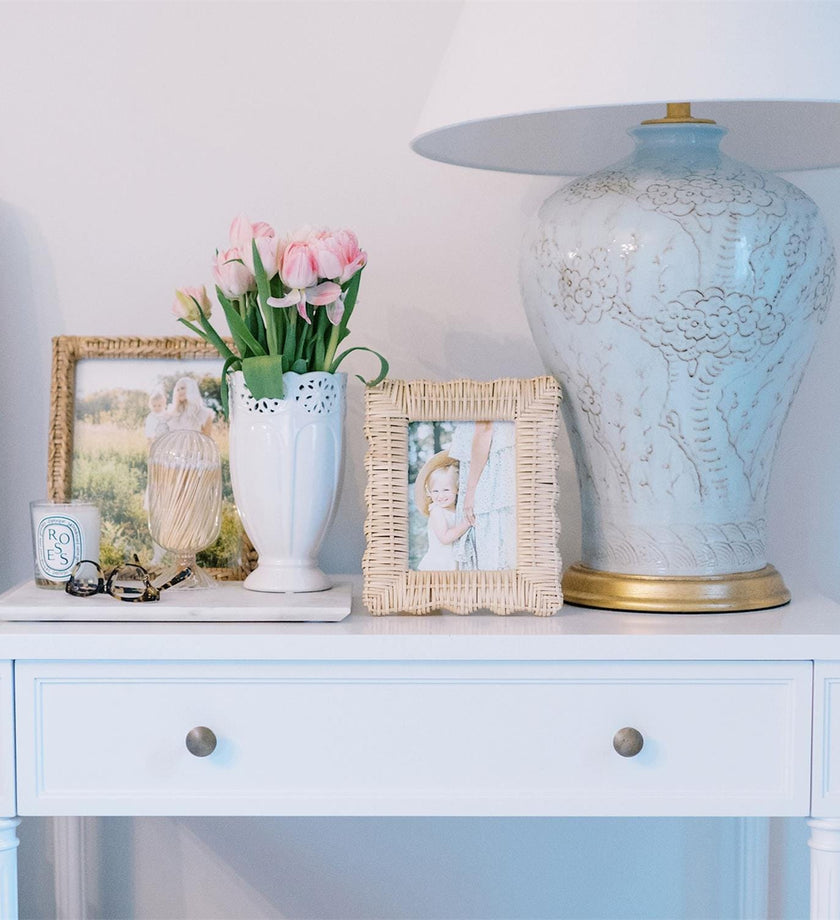 Wicker Weave Scalloped Photo Frame - secondary
