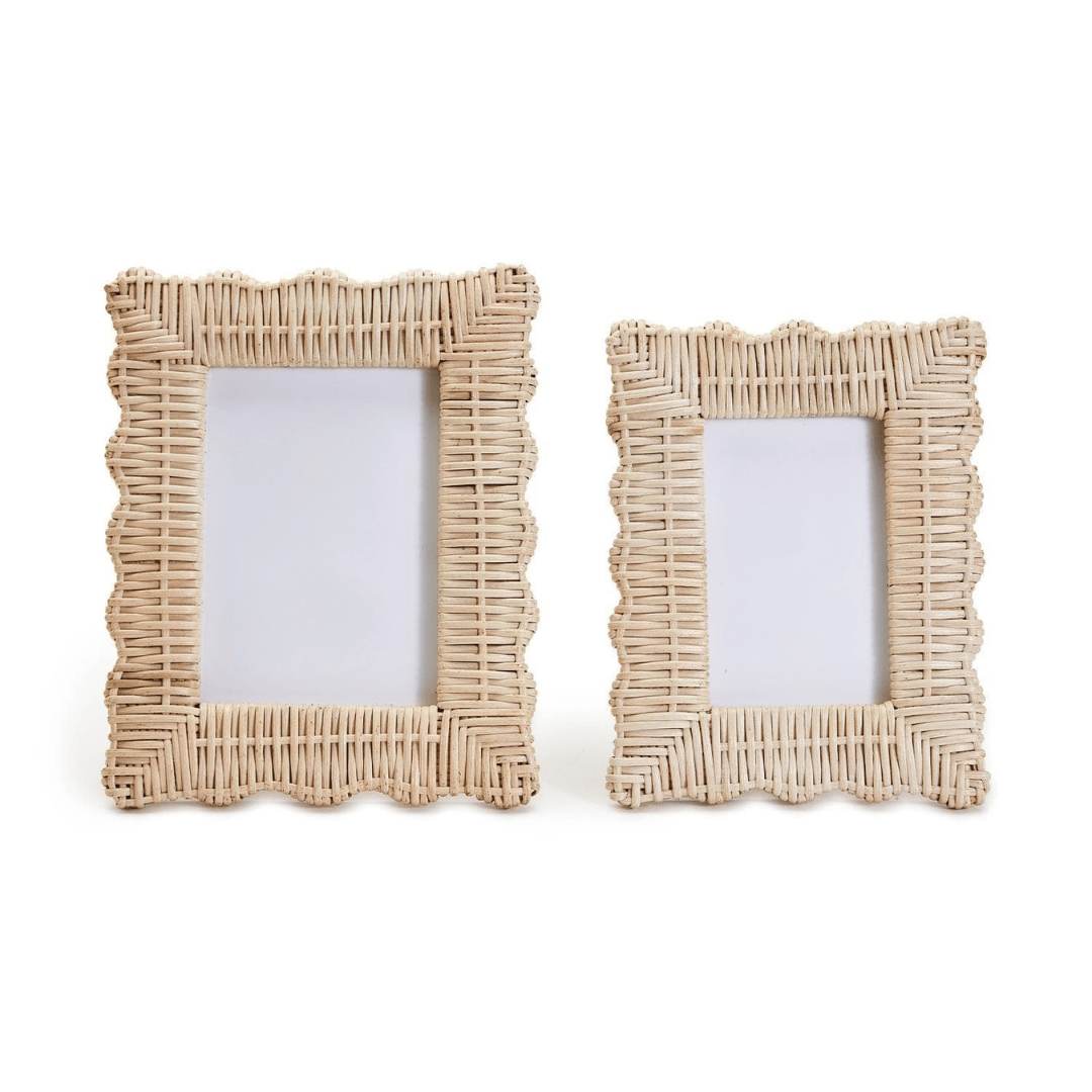 Tozai Wicker Weave Scalloped Photo Frame Photo Frame