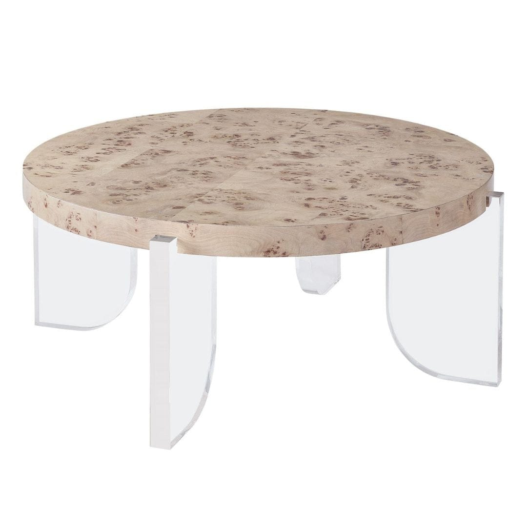 Universal Furniture Burl & Acrylic Cocktail Table Cocktail Table U195A818