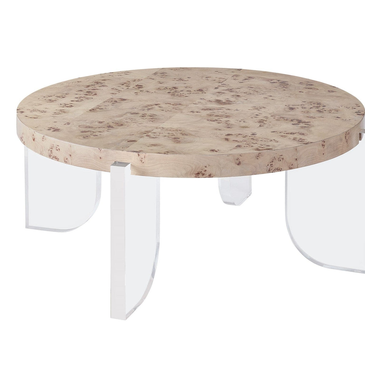 Universal Furniture Burl & Acrylic Cocktail Table Furniture U195A818