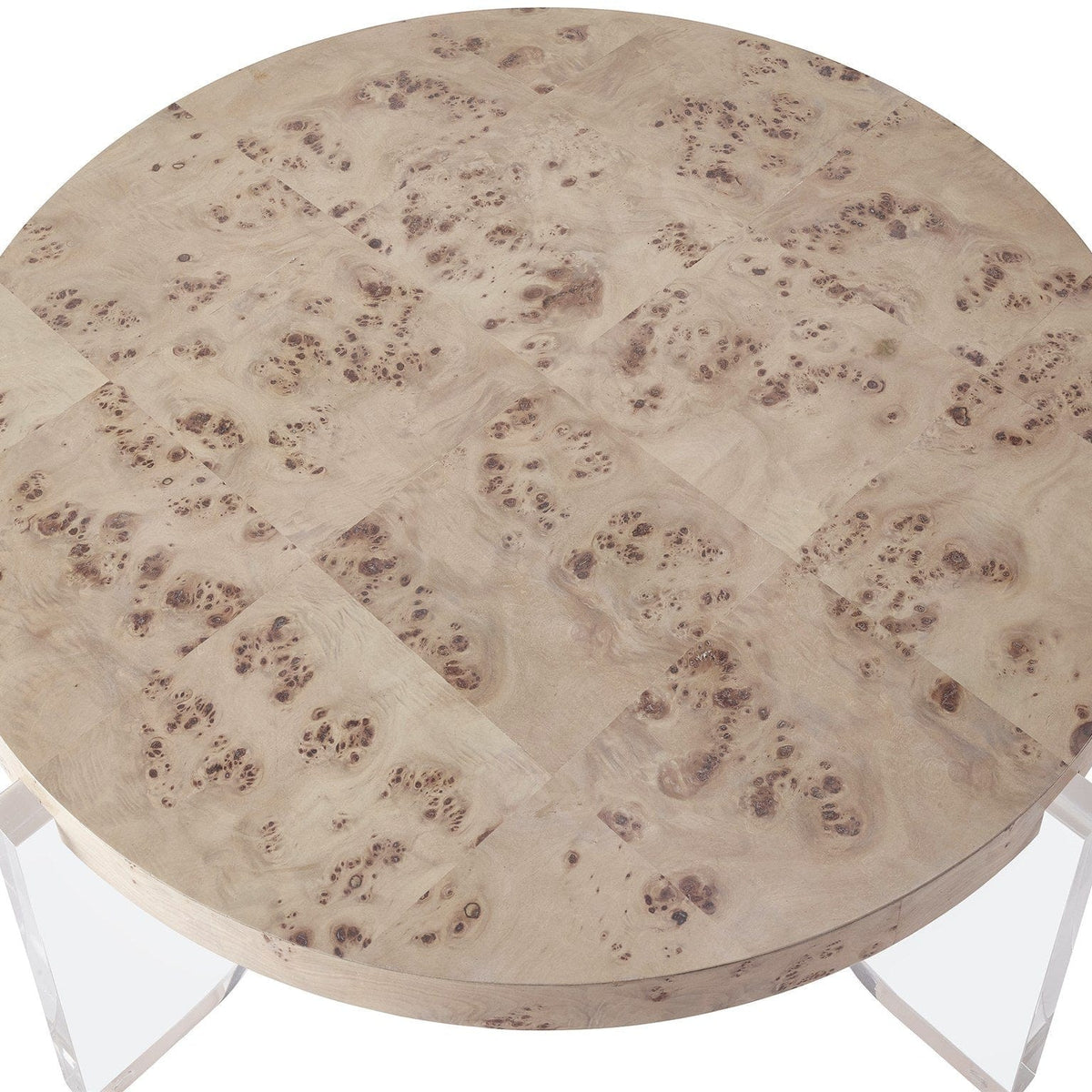 Universal Furniture Burl & Acrylic Cocktail Table Furniture U195A818