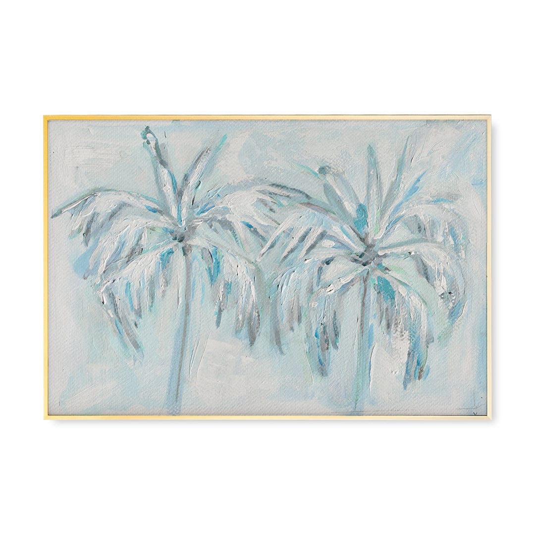 Urban Garden Paper / 10x8 / Blue Morning Palms Artwork Morning108PaperBlue