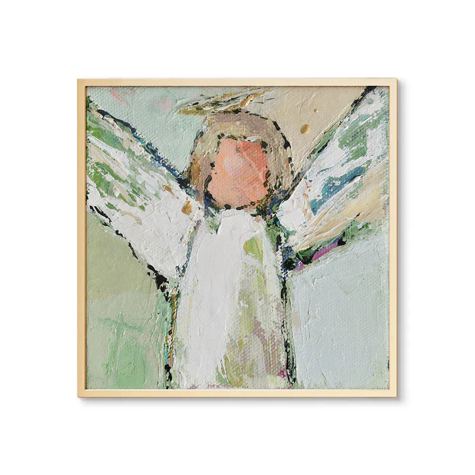 Urban Garden Paper / 8x8 Green Angel by The Painted Katie Artwork GreenAngel88Paper