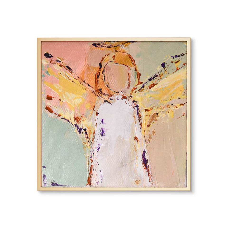 Urban Garden Paper / 8x8 Pink Angel by The Painted Katie Artwork PinkAngel88Paper