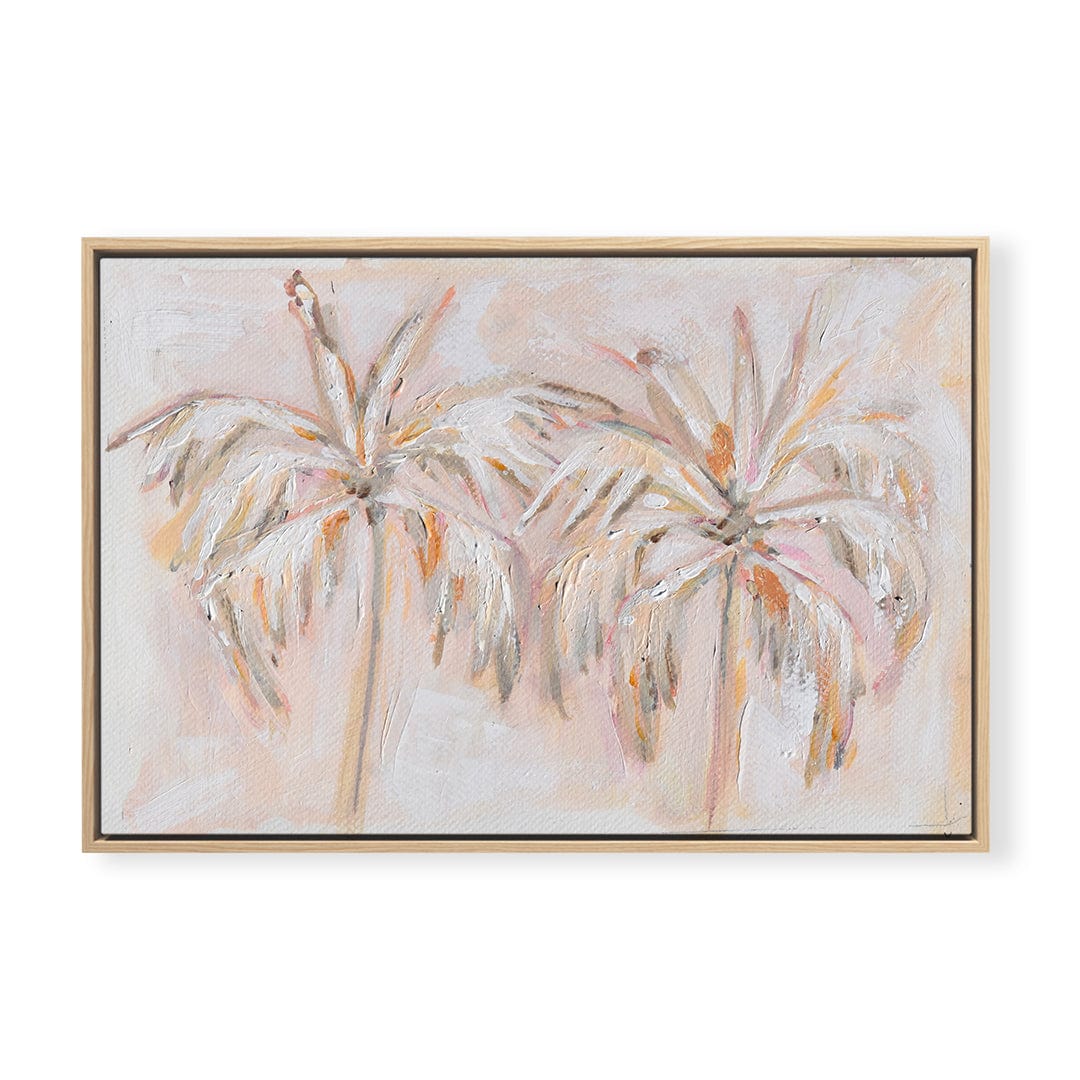 Urban Garden Wrapped Canvas / 10x8 / Blush Morning Palms Artwork Morning108CanvasBlush